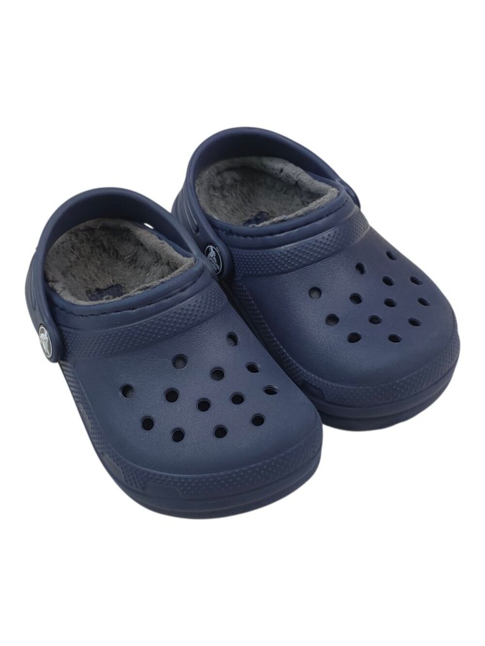 Crocs Kids Classic Lined Clogs Size C8 Warm Fuzzy Lining Lightweight 7.5" Long
